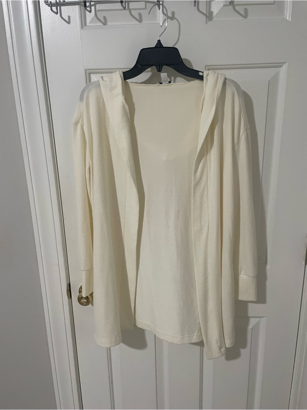Xs cream hoodie cardigan